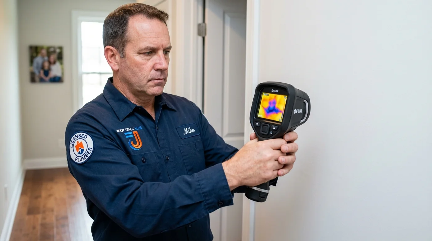 Thermal imaging leak detection by Johns Plumbing LLC in Whiteman Air Force Base